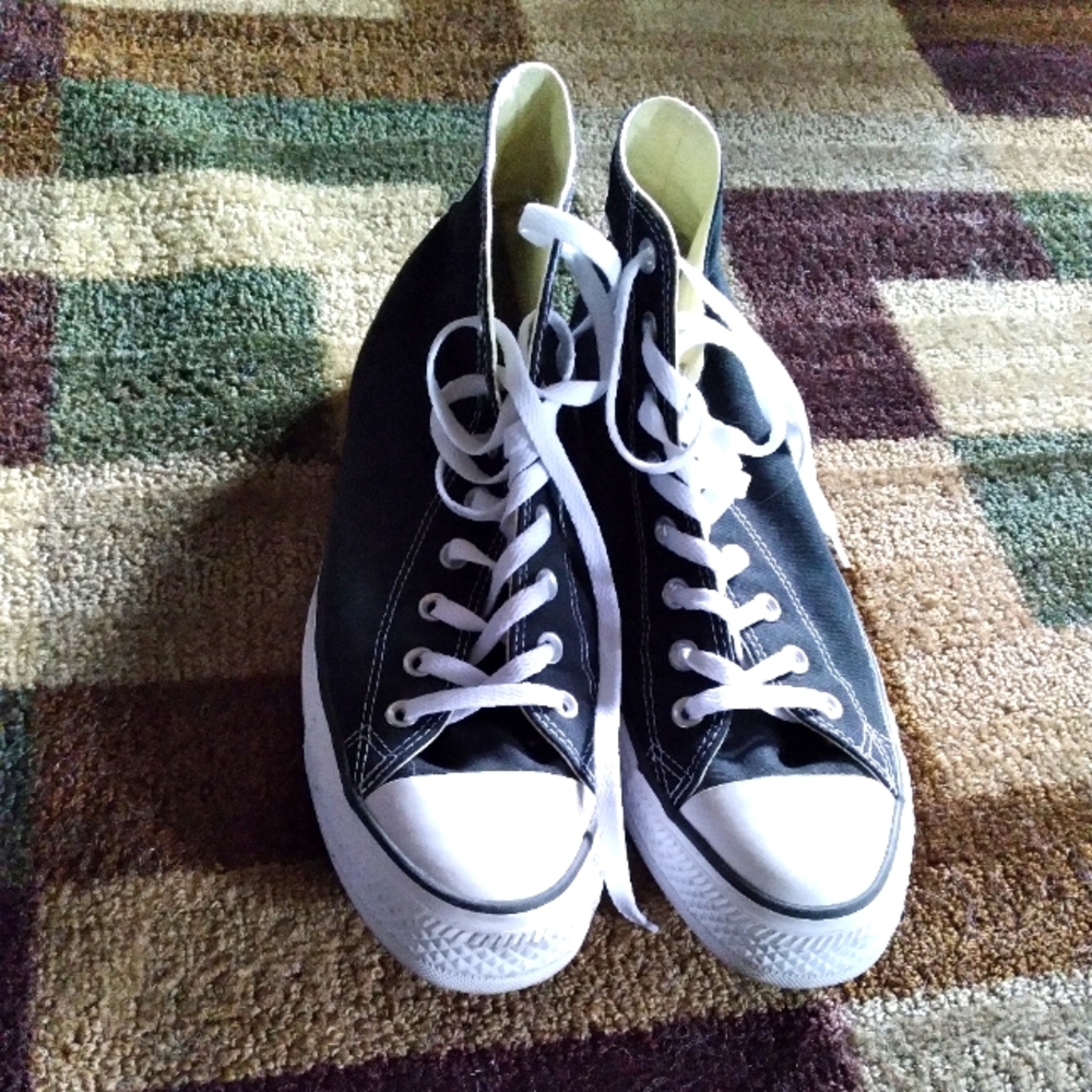 Old School Black Converse All Star Shoes